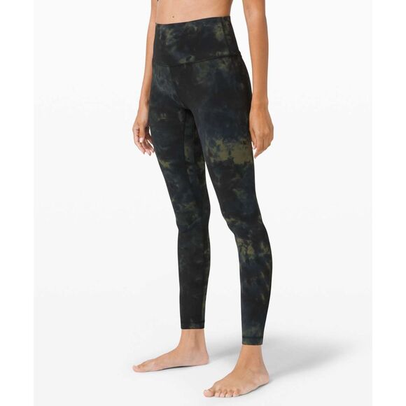 Lululemon Align Pant 25", Diamond Dye Diamond Dye Graphite Grey Bronze Green, 14 - Picture 1 of 12